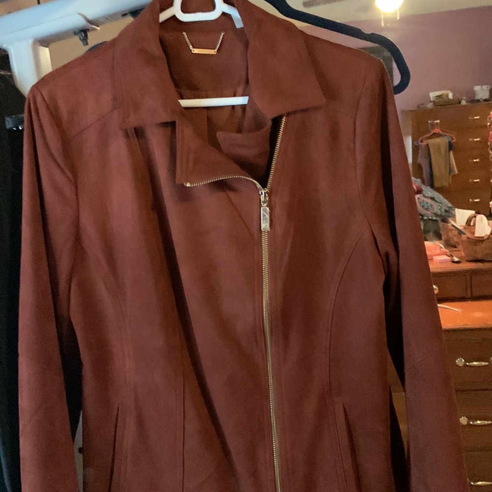 Faux suede jacket - Picture 2 of 8
